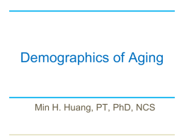 Demographics of Aging