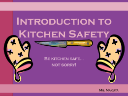 Kitchen Safety - Tamaqua Area School District