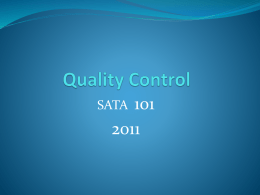 Quality Control - Southern Aerosol