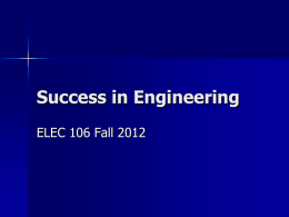 Success in Engineering