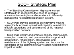SCOH Strategic Plan - AASHTO