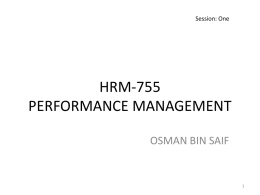 Definition of performance managment