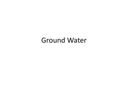 Ground Water - Mount Mansfield Union High School