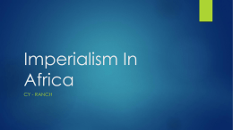 Imperialism In Africa