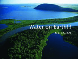 Water on Earth!!!