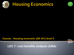Housing Economics - Pharos University in Alexandria