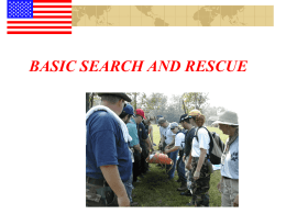 Basic Search and Rescue