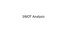 SWOT Analysis - MY MBA --- its here.!.!.!