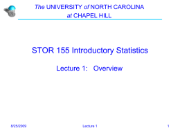 STAT111 Introductory Statistics