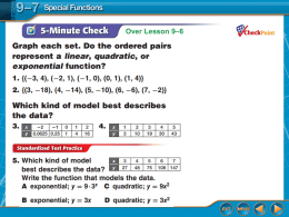ppt 9-7 Special Functions
