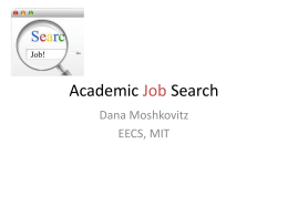 Searching for a Job - People | MIT CSAIL