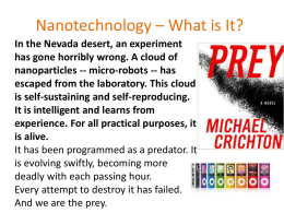 Nanotechnology – What is It?