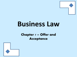 Business Law - Pleasant Valley High School