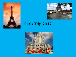 Paris Trip 2012