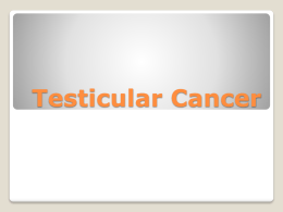 Testicular Cancer - Cortland City School District