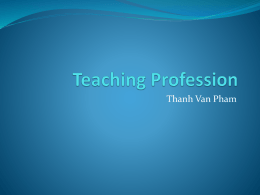 Teaching Profession
