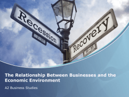 The Relationship Between Businesses and the Economic