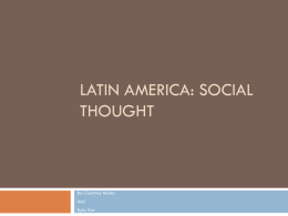 Latin America: Social Thought