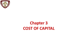 Cost Of capital