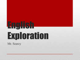 English Exploration