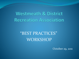 Westmeath & District Recreation Association