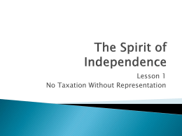 The Spirit of Independence - North Plainfield School District