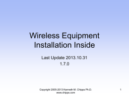 Wireless Equipment Installation Inside