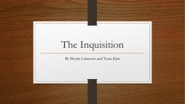 The Inquisition - River Dell Middle School