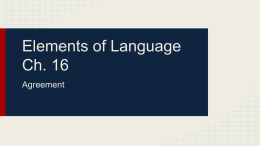 Elements of Language Ch. 16