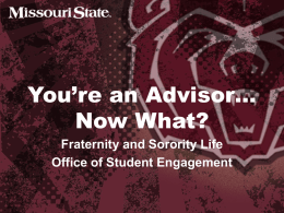 You’re an Advisor… Now What?