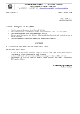 LICEO SCIENTIFICO STATALE &ldquo;Giovanni Marinelli&rdquo;