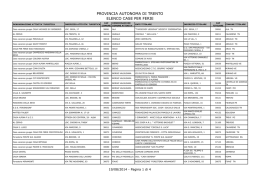 Elenco case per ferie - Turismo