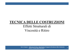 06 tdc - effetti strutturali ritiro e viscosit&agrave;
