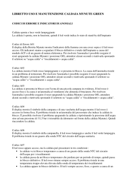 Istruzioni Anomalie Caldaia Beretta Mynute