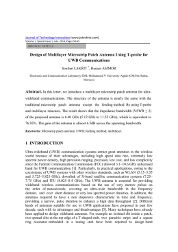 Design of Multilayer Microstrip Patch Antenna Using T