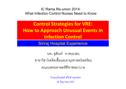 Control Strategies for VRE