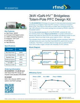 3kW rGaN-HV™ Bridgeless Totem-Pole PFC Design Kit