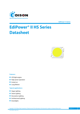 EdiPower® II HS Series Datasheet