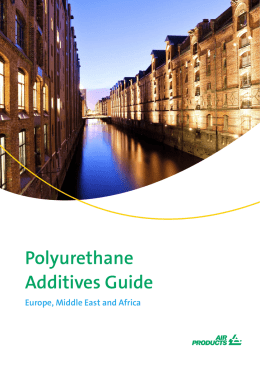 Polyurethane Additives Guide - Air Products and Chemicals, Inc.