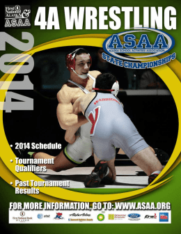 2014 4A Wrestling State Championship Program