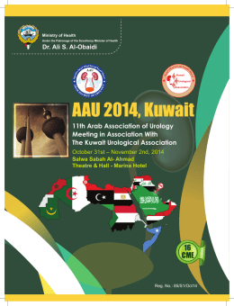 Download Conference Brochure - 11th Arab Association of Urology