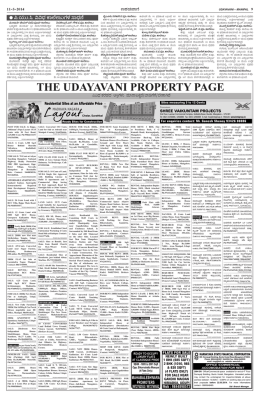 THE UDAYAVANI PROPERTY PAGE