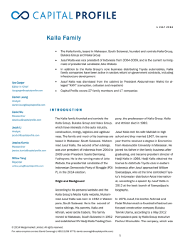 Kalla Family - Mergermarket
