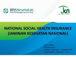 national social health insurance (jaminan kesehatan nasional)