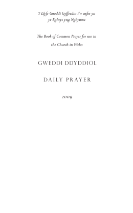 Gweddi Ddyddiol Daily Prayer 2009