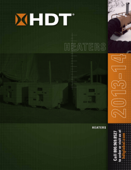 HDT Heater Catalog