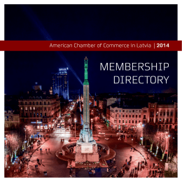 Membership Directory - American Chamber of Commerce in Latvia