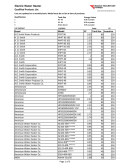 Electric Water Heater