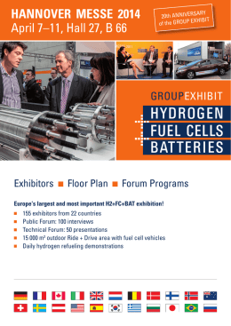 Download visitor brochure 2014 - Group Exhibit Hydrogen + Fuel Cells