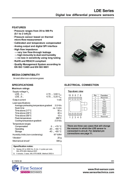 LDE Series - Sensortechnics